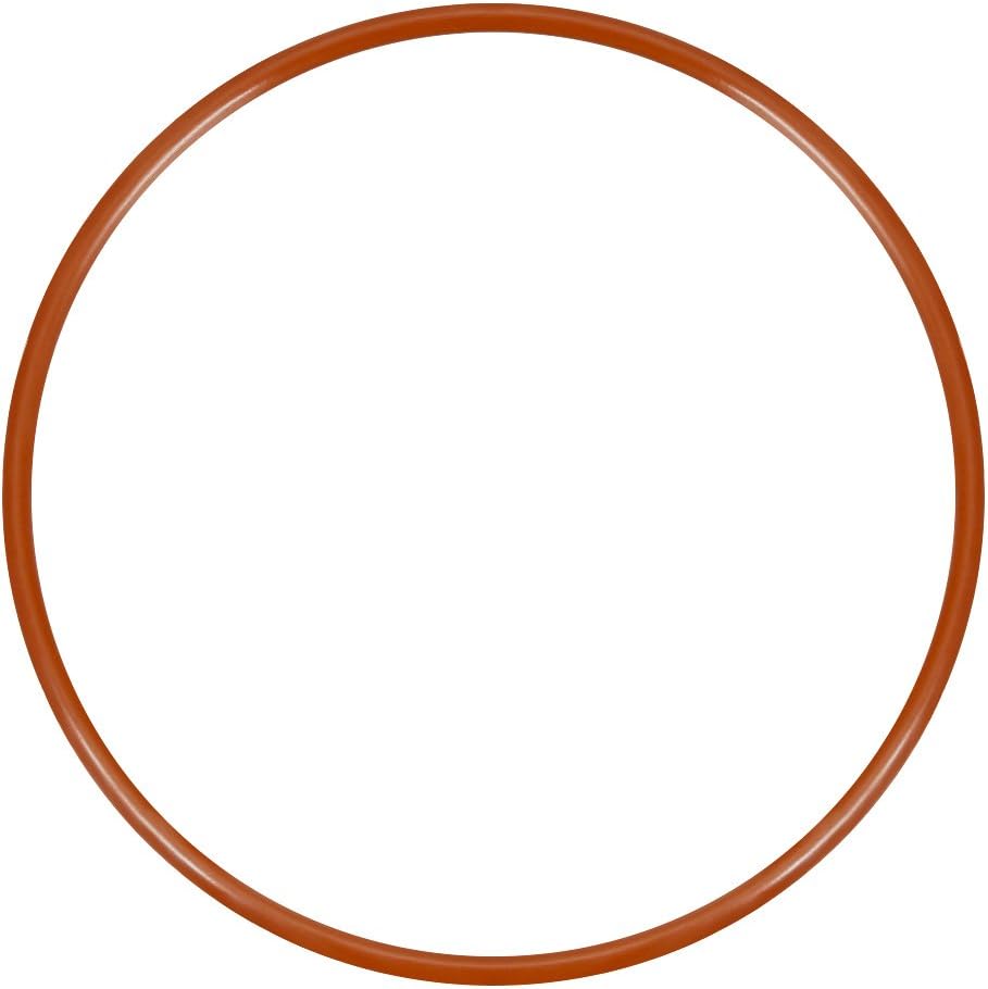 sourcingmap Silicone O-Ring, 75mm OD, 70.2mm ID, 2.4mm Width, VMQ Seal Rings Gasket, Red, 70.2mmx75mmx2.4mm