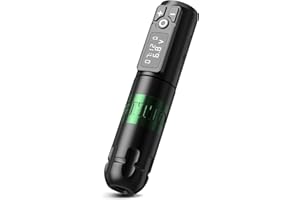 Ambition Soldier Rotary Battery Pen Tattoo Cartridge Machine with 2400mAh Wireless Power Japan Coreless Motor Digital LED Dis