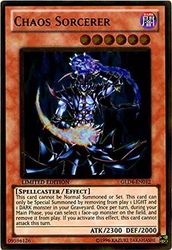 Yu-Gi-Oh! - Chaos Sorcerer (GLD4-EN012) - Gold Series 4: Pyramids Edition - Limited Edition - Gold Rare