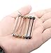 FUNRUN JEWELRY 6PCS 14G Stainless Steel Industrial Barbell Piercing Jewelry Piercing Earrings Set