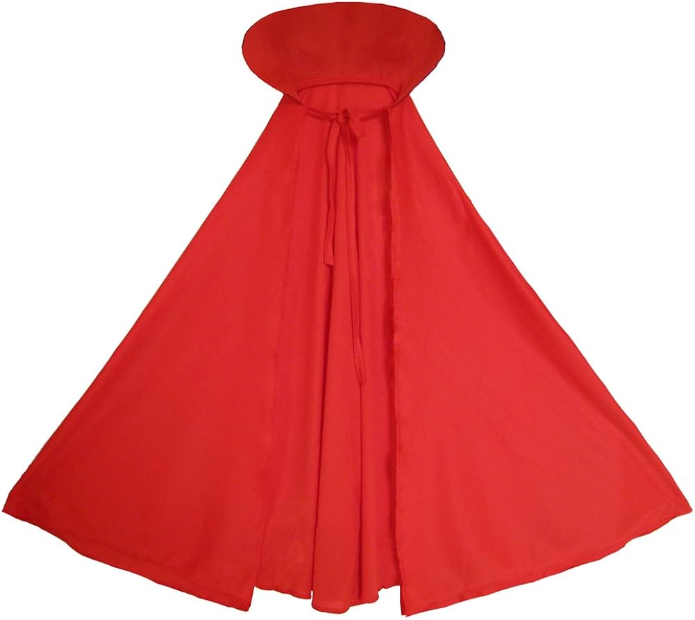 SeasonsTrading Child Red Cape with Collar Halloween Kids Red Cape Clothing
