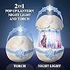 Frozen Disney Kids Pop Up Lantern Night Light and Torch By GoGlow, White
