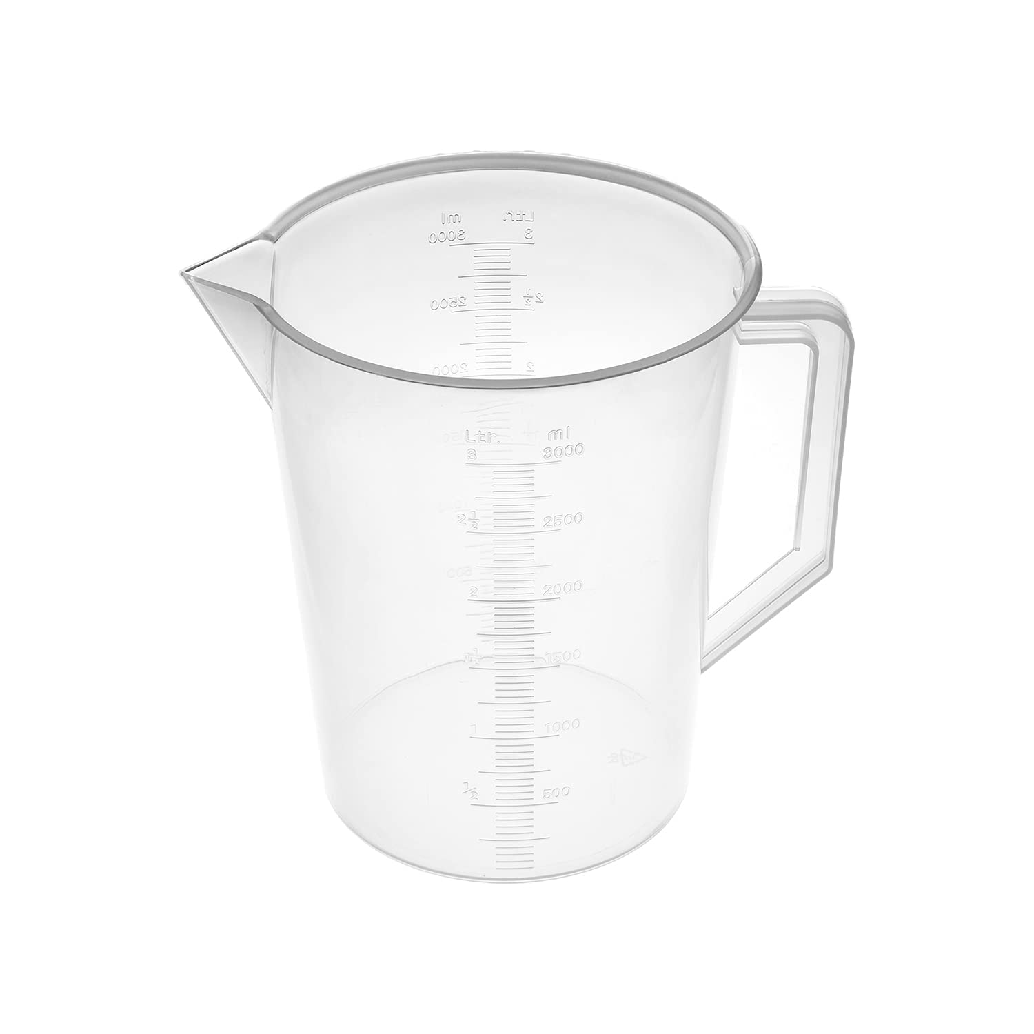 Othmro 3000ml Plastic Measuring Cup, Graduated Beaker Large 3L Measuring Jug with Handle for Baking Cooking Kitchen Lab Measure Tool 1pc