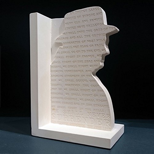 Pair of Sir Winston Churchill Bookends, Handmade Sir Winston Churchill Bookends made in the UK