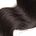 UNice Hair Brazilian Body Wave Human Hair 1 Bundle 100% Unprocessed Virgin Human Hair Weave Extensions Natural Black Color Can be Dyed and Bleached 16 inch