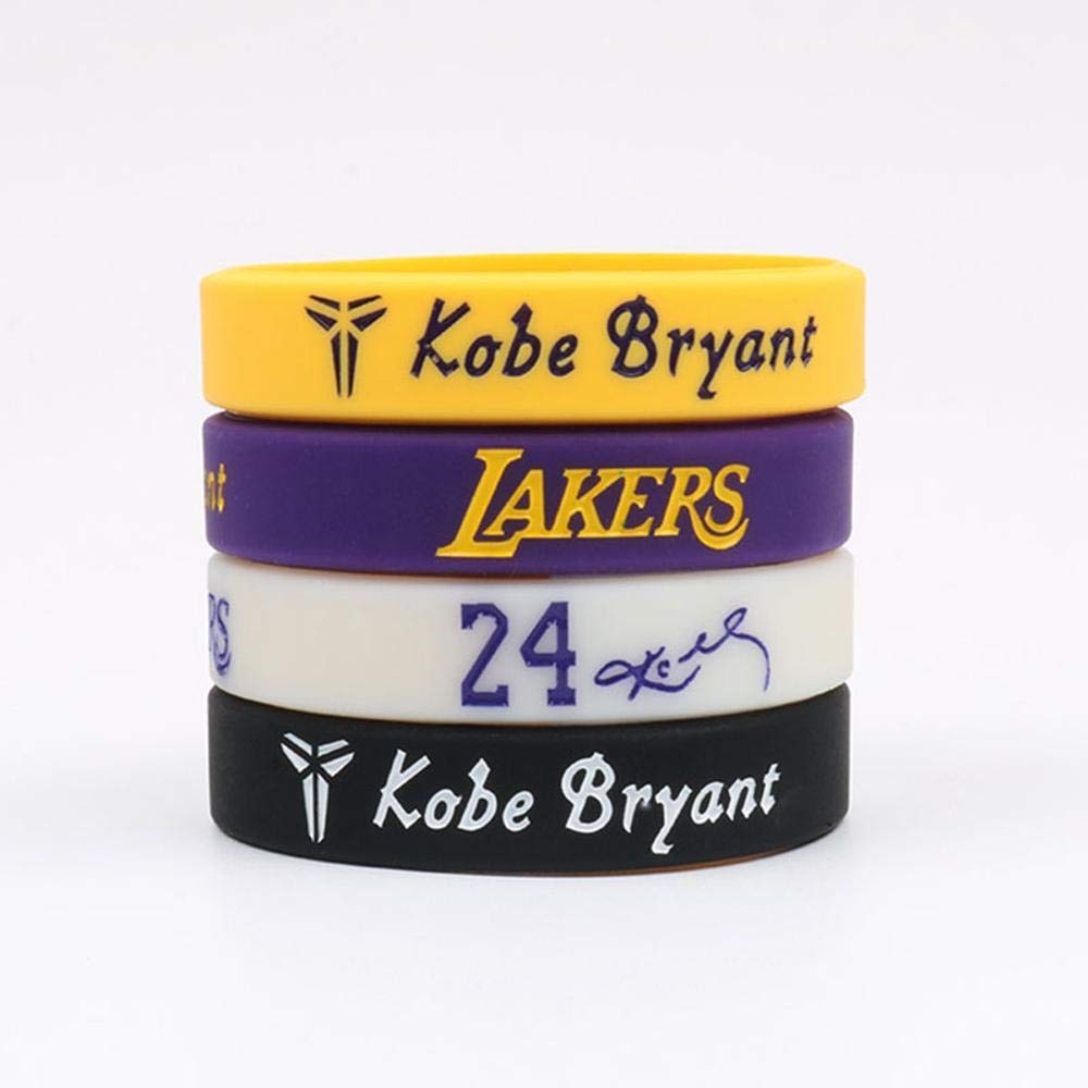 DuDuDu Pulseras De Silicona Lakers 24 Silicona Firma Pulsera ...