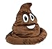 Novelty Treasures Soft Fabric Brown Emoticon Poop Hat
