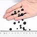 BEADNOVA 4-10mm Natural Black Lava Rock Stone Gemstone Round Loose Beads with 7pcs Chakra Beads and 2m Crystal Stretch Cord for Jewelry Making (340pcs Box Set)