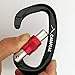 CARAPEAK Heavy Duty Screwgate Locking Carabiner Set, Multi Pack Snag-Free D Shaped Screw Lock Carabiner, Strong Aluminum Lockable Clip for Hammock, Swing, Towing