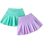 Neutocd Toddler Little Kid Baby Girl Skorts Skirt for Dance Birthday in Solid Mini 100% Polyester