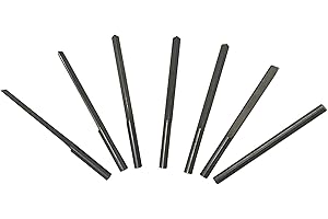 CPSZSHIP 7PCS Increased Tenacity Tungsten Steel Jewelry Engraver Tool Engraving Knives Graver for Pneumatic Impact Engraving Machine 30-120 Degree 3mm Diameter