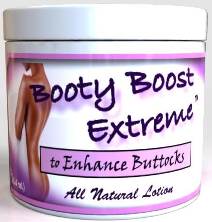 Booty Boost Extreme Lotion Butt Enhancement Cream, 4 oz, (118ml) 2 Month Supply
