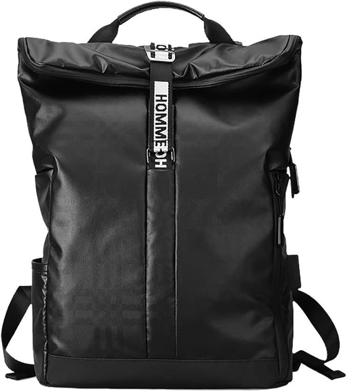 Men's Simple Casual Black Backpack 15.6′′ Computer Daypack Bookbag