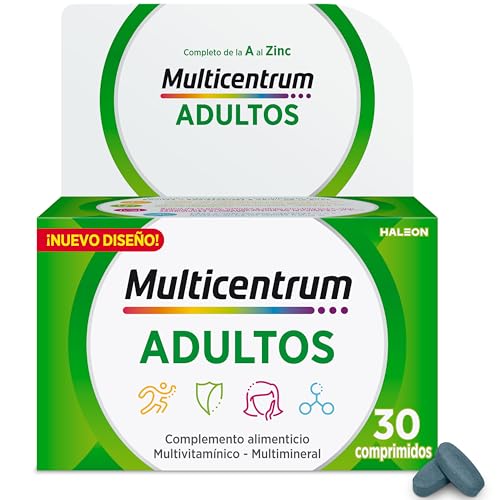 Adultos Y Adolescentes, Complemento Multivitamínico, Sin Gluten, 30 Comprimidos