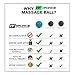 Spiky Massage Balls - (Pack of 3) - Excellent for Sciatic Nerve Massage, Trigger Point Therapy, Reflexology, Myofascial Release, Muscle Recovery, Yoga, Foot Pain