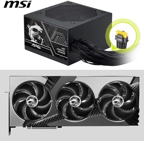 Pro MAG A750BN PCIE5 III Alimentazione PC, 750 W, ATX, 80 Plus Bronzo, ATX 3.1, Compatibile GPU PCIe 5.1, Connettore nativo 12V-2x6 Bicolore, Cavi goffrati