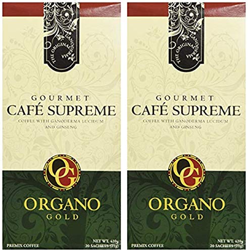 2 box Organo Gold Cafe Supreme 100% Certified Organic Gourmet Coffee