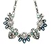 Fit&Wit Rhinestone Crystal Choker Reasin Statement Fashion Costume Necklace for Women