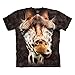 The Mountain Men's Giraffe T-Shirt, Black, M