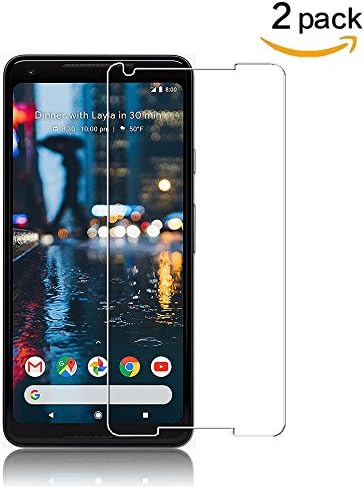 [2-Pack] Google Pixel2 XL Screen Protector,Untexea Ultra Clear 9H Hardness Anti-Scratch Pixel 2 XL Tempered GlassScreen Protector ,2.5D Rounded Edges Bubble Free Install Glass Film
