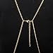 Jane Stone Hot Sexy Simple Unibody Bilayer Gold Color Tassels Body Chain Necklace Fashion Statement Jewelry New Body Necklace(Fn1095)