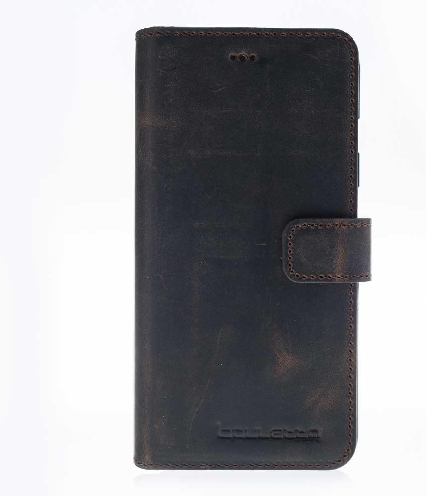 Bouletta Leather Phone Case for Apple iPhone 7 Plus [Wallet Case Antic Coffee]