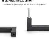 LONTAN 10 Pack Black Cupboard Handles 128mm Center 140mm Length 12mm view 3
