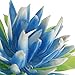 uxcell Aquarium Fish Tank Plastic Water Lily Plant Decor, 10-Inch, Sky Blue Green