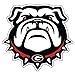 Georgia Bulldogs Decal NEW BULLDOG HEAD DECAL 6