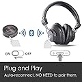 Avantree Wireless Headphones for TV with Bluetooth Transmitter 3.5mm & RCA adapter SET, Plug & Play, No Lip Sync Delay, LONG RANGE, 40 Hours Battery, for PC / Video Game, BT 4.2 - HT3189[24M Warranty]