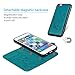 iPhone 6 6S Case, iPhone 6 6S Wallet Case Embossed Butterfly PU Leather Cover Detachable Magnetic Wallet with Card Slots and Wrist Strap for iPhone 6 6S 4.7 inch Blue