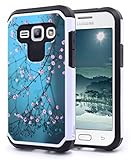Galaxy J1 Case, Samsung Galaxy J1 Case, Nagebee - Design Premium Heavy Duty Defender Dual Layer Protector Hybrid Phone Cover Case (Hybrid Plum Blossom)