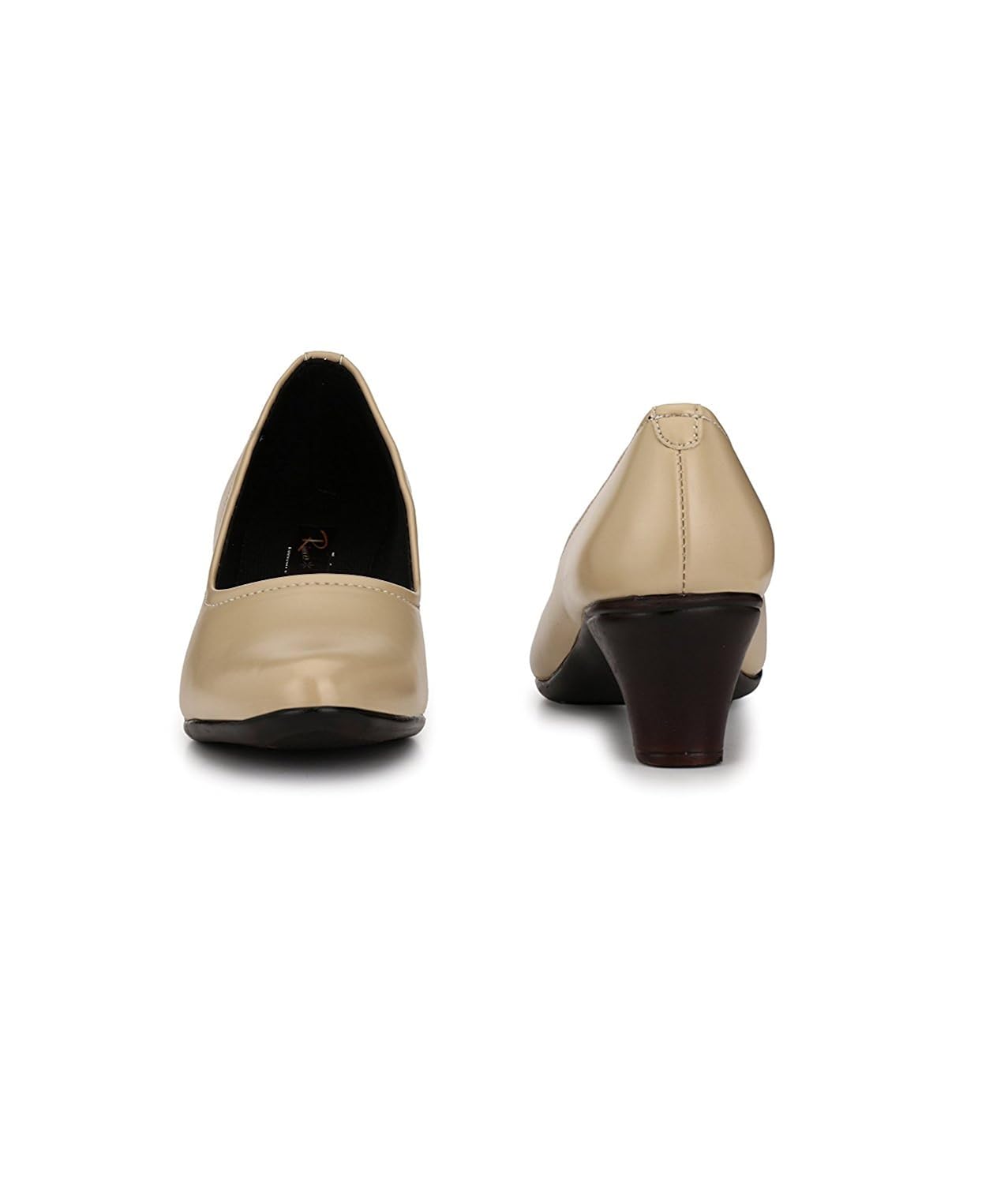 rimezs women's synthetic leather block heel sandal