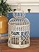 Deco 79 Metal Round Birdcage with Latch Lock Closure and Hanging Hook, Set of 2 22