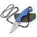 TONIFE HKT2018 Mini EDC Full Tang Fixed Blade Neck Knife w/Kydex (HKT2018BU)