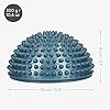 Navaris 2x Hedgehog Balance Pods - Set of 2 Spiky Fitness Domes for Sports, Foot Massage, Stability Training, Balancing…