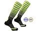 PRO Athletic Compression Socks Women & Men for All in/Outdoor Sports, Gym, Running, Sleeping, Long Walks/Stand/Sit, Diabetic, Maternity, Traveling, (S-XL Sizes 4-14 Unisex) Green