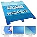 WELLAX Sandfree Beach Blanket - Huge Ground Cover 9' x 10' for 7 Adults - Best Sand Proof Picnic Mat for Travel, Camping, Hiking and Music Festivals - Durable Tarp with Corner Pockets