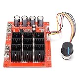 ELEGIANT DC 10-50V 60A High Power Motor Speed Controller PWM HHO RC Driver Controller Module 12V 24V 48V 3000W Extension Cord with Switch