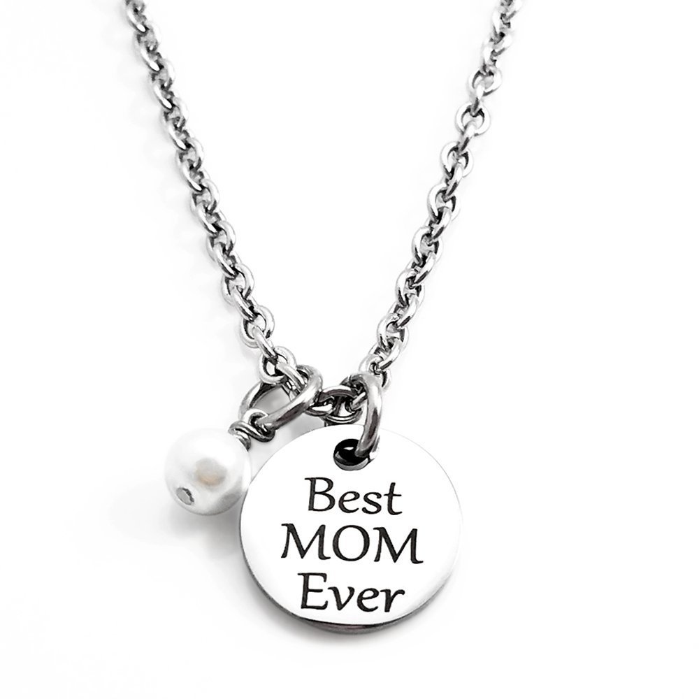 Best MOM Ever Necklace Engraved Jewelry Women Gift for Mom Christmas Gift