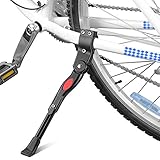 Bestgle Bicycle Kickstand MTB Kickstand Side Adjustable Aluminium Alloy Bike Height Rear Kick Stand for 22