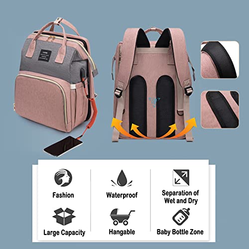 Diaper Bag Backpack,Baby Diaper Bags,Multifunctional Travel Diaper Waterproof Backpack