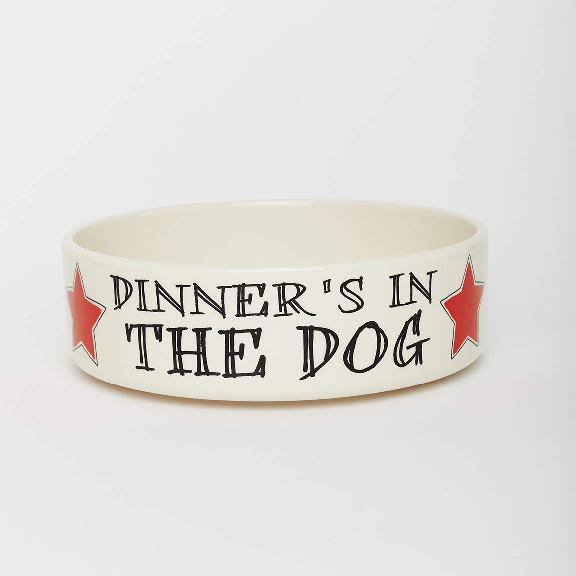 Dinner's in the Dog LARGE dog bowl