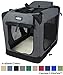 EliteField 3-Door Folding Soft Dog Crate with Carrying Bag and Fleece Bed (2 Year Warranty), Indoor & Outdoor Pet Home (36