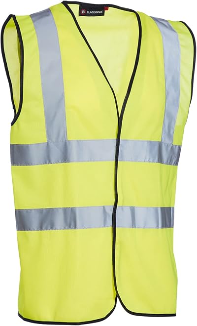 Blackrock Hi-Vis Yellow Safety Vest EN20471 Class 2 Reflective