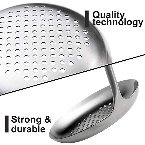 DELSON Skimmer Slotted Spoon Rustproof, Integral Forming Durable