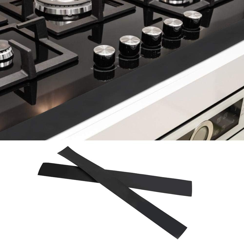Stove Counter Strip, 2Pcs Silicone AntiDirt Kitchen Stove Counter Gaps