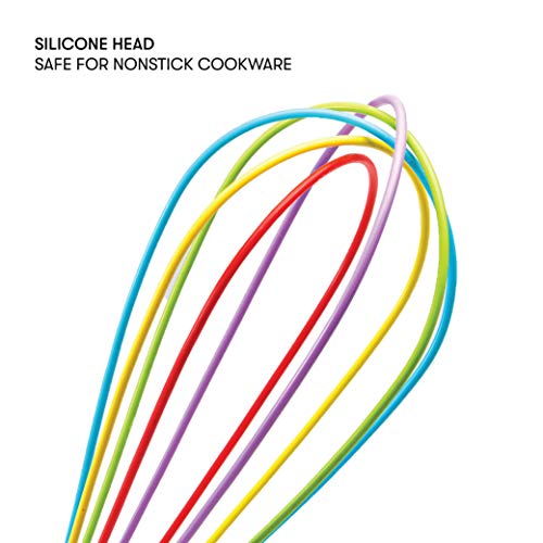 Cooking Light 2 Piece Silicone Whisk Set, One Size, Multicolor - Thumbnail 2