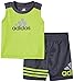 adidas Baby Boys' Tank and Active Short Set, Semi Solar Slime, 12 Months