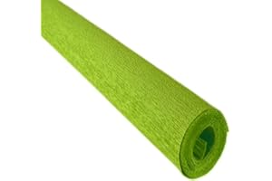 Crepe Paper Roll, Premium Italian 90 g Crepe Paper (377-Bright Green)